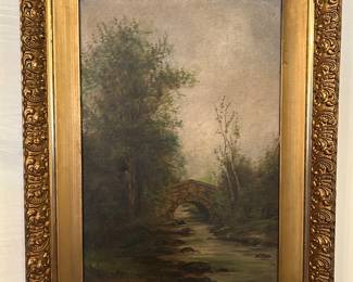 Original oil on canvas signed Oviatt
