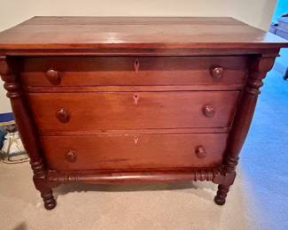 antique 3 drawer chest
