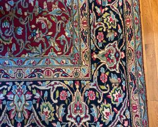 Beautiful 9’6” x 13’4” Kerman wool rug. Vibrant blues, reds, pinks and greens.