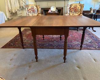 Cherry drop leaf gate-leg table