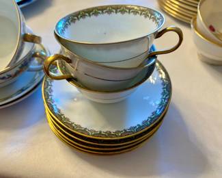 G.Ahrenfeldt 3 cups, 5 saucers