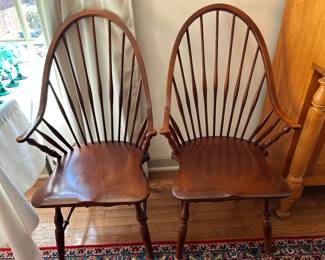 Pair of beautiful Windsor chairs marked Yugoslavia