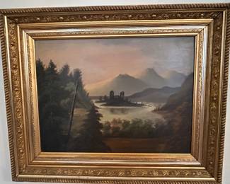 Original oil on canvas in amazing frame