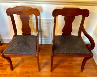 2 of 10 dining chairs