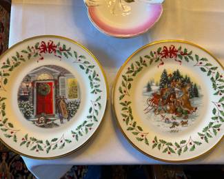 Lenox Holiday plates 2004 and 2005