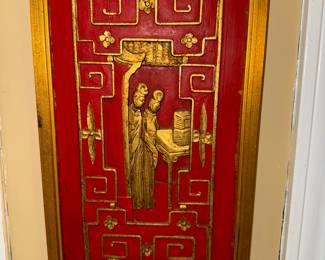 Wood Carving with Golf Relief