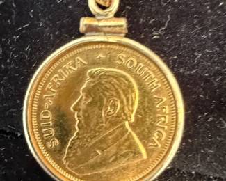 Front view 1/10 Krugerrand 