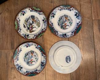 Set four 19th century Timor plates