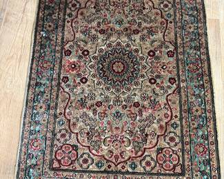 24.5" by 40" antique rug