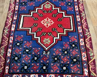 22" by 34.5'' antique rug