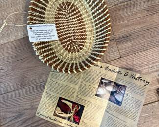Sweet Grass Basket by 5th generation Weaver Andrea Cayetano