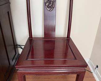 pair of  rosewood Chairs