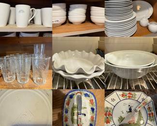 Sur la Table white porcelain dinner ware, Emile Henry Baking dishes and more 