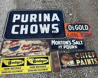 ADVERTISING METAL SIGNS
