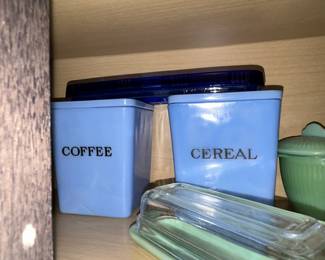 BLUE DELPHITE CANNISTER SET