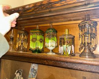 ANTIQUE BEADED LAMPS