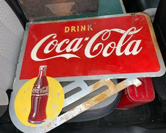 1940'S COCA COLA FLANGE SIGN