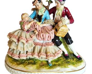 Large German lace figurine