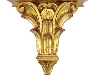 Italian gilt wood wall shelf
