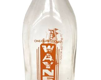 vintage Wayne Dairy milk bottle