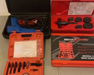 Motivx Tools Set, Cornwell Timing Light, Universal Brake Caliper Tool, Plus Pulley Set