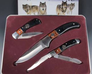 Timberwolf Knife Set With Victorinox And Browning Folding Knives
