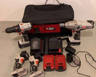 Porter Cable Drills And Flash Lights 