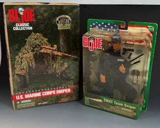 Classic Collection GI Joe Figures, US Marine Corps Sniper And Swat Team Sniper