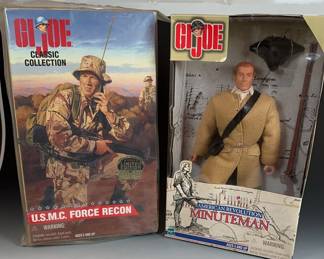 GIJoe USMC Force Recon And Minuteman Figures