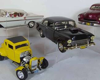 American Graffiti iDecast Model Cars 1935 Ford Coupe, 1955 Chevy, 1949 Mercury Coupe, 1958 Impala 
