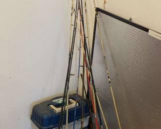 Fishing Rods And Tackle Boxes 
