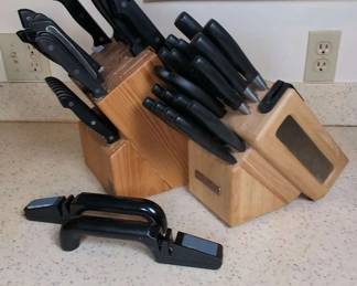 Kitchenaid And Ronco Knife Block Sets With Knives