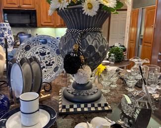 Mackenzie Child’s tall planter