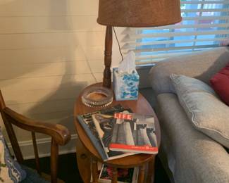 Lamp side table combo 