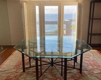 McGuire Hexagonal Dining Table -Wonderful quality.