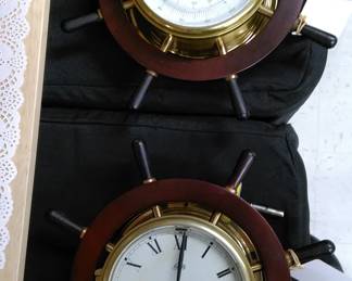 Schatz Nautical Barometer and Clock