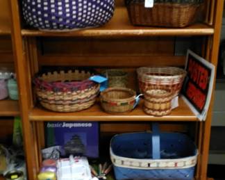 Hand made baskets, crafting items