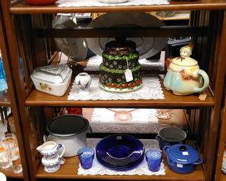 Mid Century Modern items, fruit shaped pitchers, other kitchen items