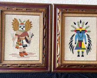 Southwestern Kachina Needlepoint Art