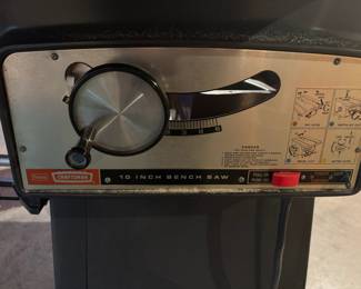 Sears Craftsman 10" Bench Saw – Model Number 113.29943
