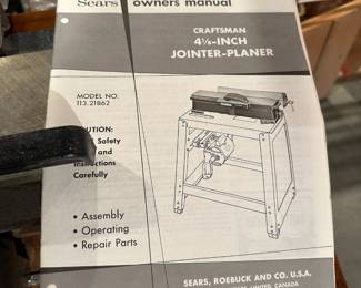 Sears Craftsman 4 1/8" Jointer/Planer