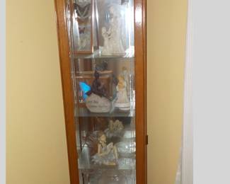 Corner Lighted Display Cabinet