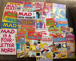 Collection of vintage comic books