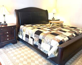 Gorgeous Vaughan Bassett bedroom set, including King bed and two nightstands