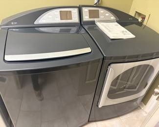 GE Profile washer and dryer, with touch screen