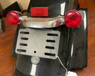 Harley Vivid black FLTRXS rear fender with fascia and tail light