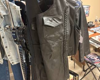 Motorcycle leather chaps