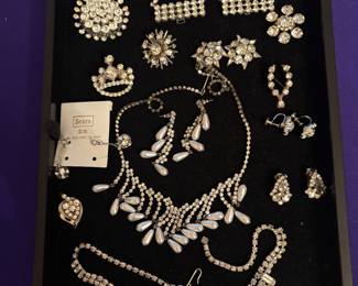 Vintage rhinestone jewelry