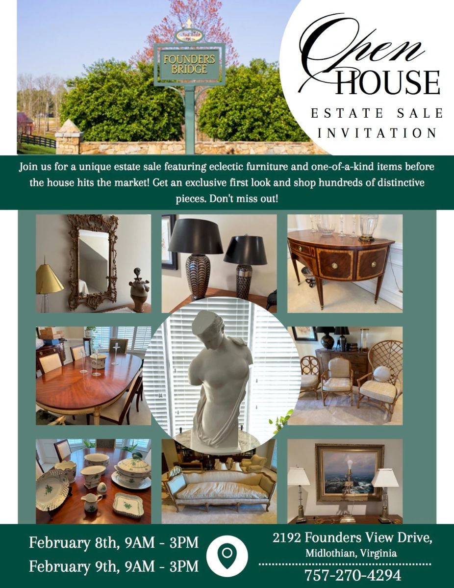 Open House Estate Sale Invitation