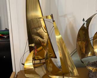 Curtis Jere Style Vintage Nautical Art